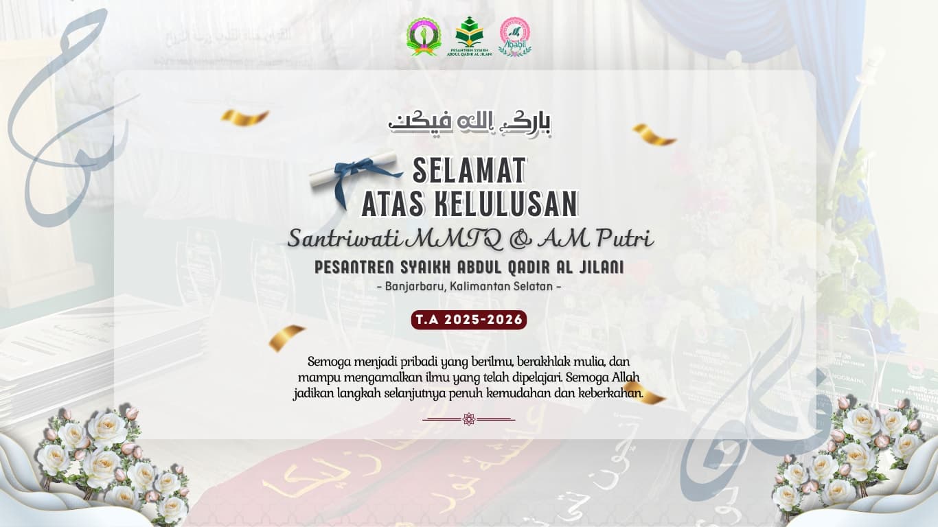 Haflah Kelulusan Santriwati MMTQ Putri Angkatan V dan Akadimiyah Mu'allimat Putri Angkatan VII