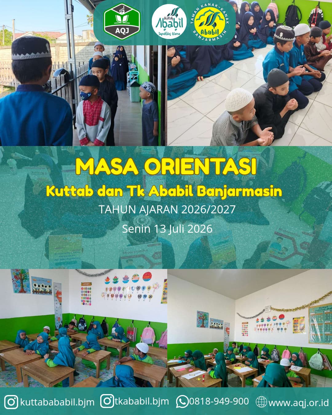Ahlan wa Sahlan, Selamat Datang Para Penuntut Ilmu di Kuttab Ababil Banjarmasin